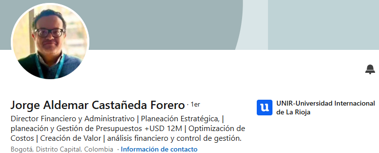 Perfil profesional de Jorge Aldemar Castañeda Forero